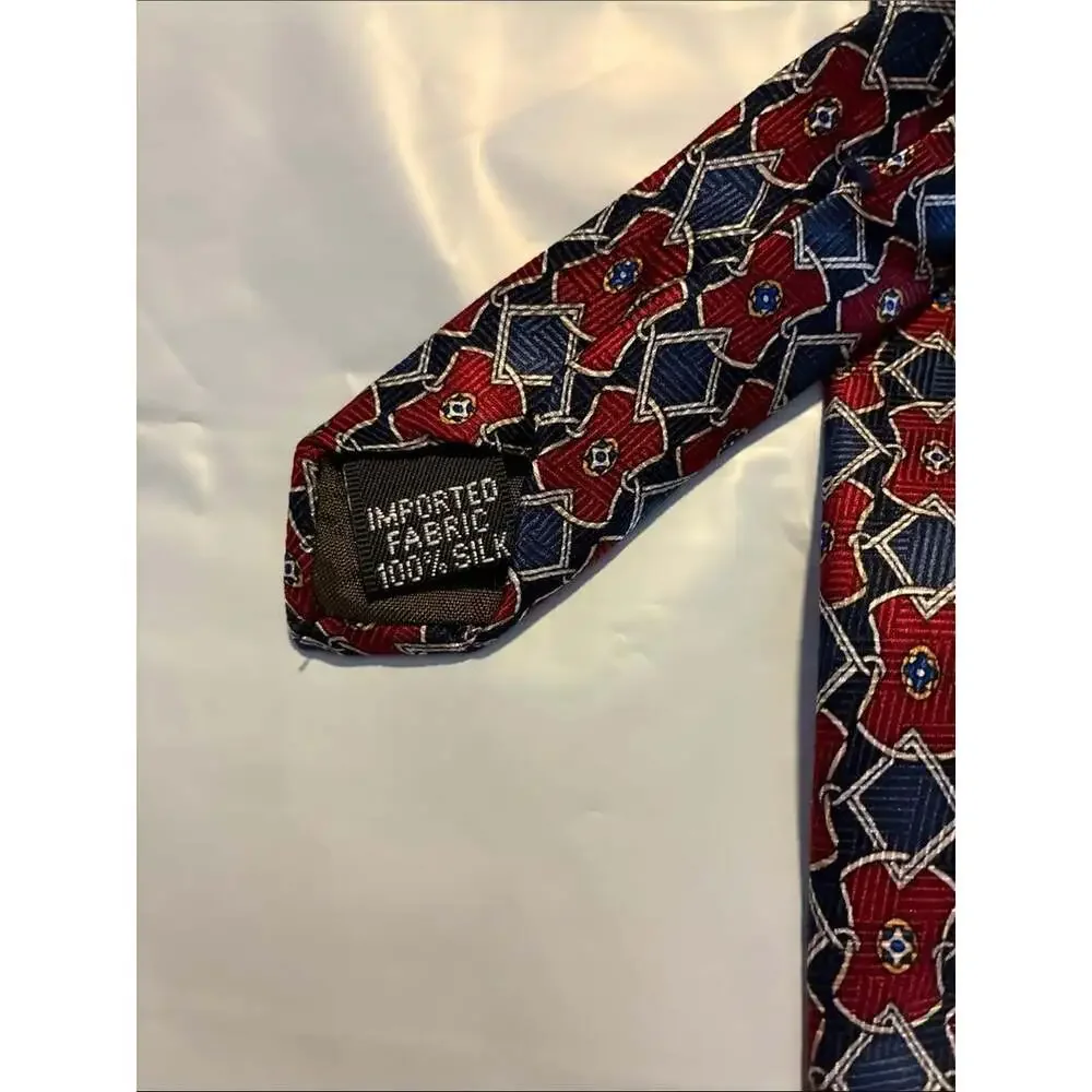 Geoffrey Beene Men's Red and Blue Scarf-wraps